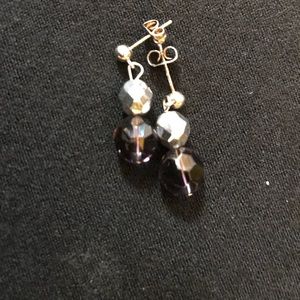 🦋4 for$15🦋 Hand made purple and silver earrings